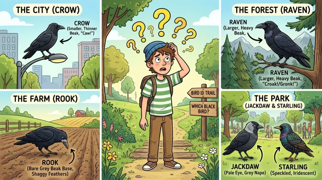Common Mistakes People Make for Raven or Crow