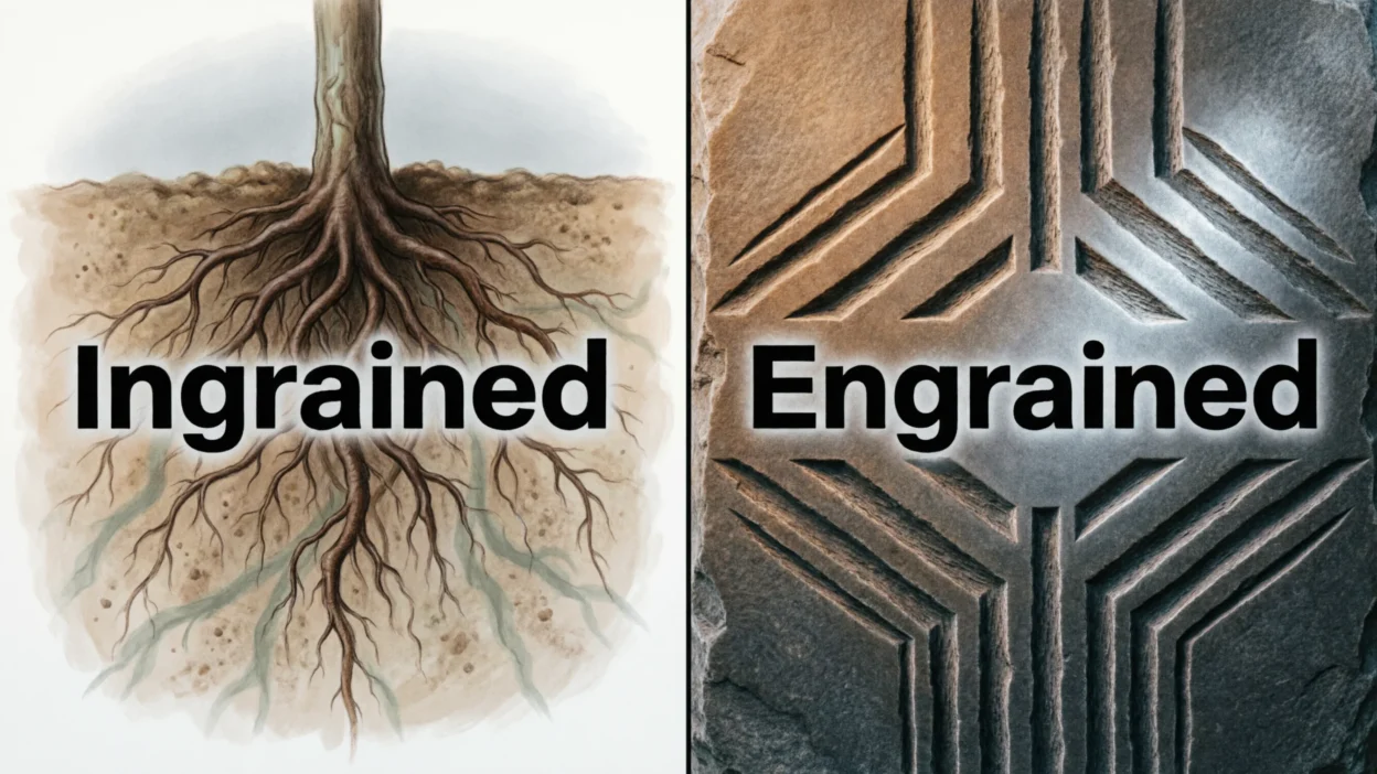 Ingrained or Engrained