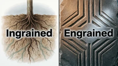 Ingrained or Engrained