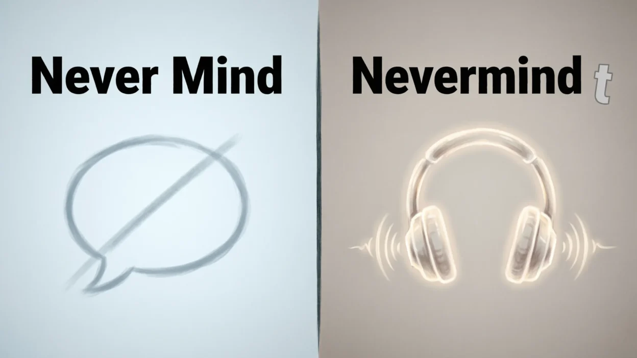 Never Mind or Nevermind