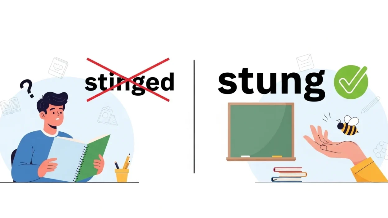 Stinged or Stung