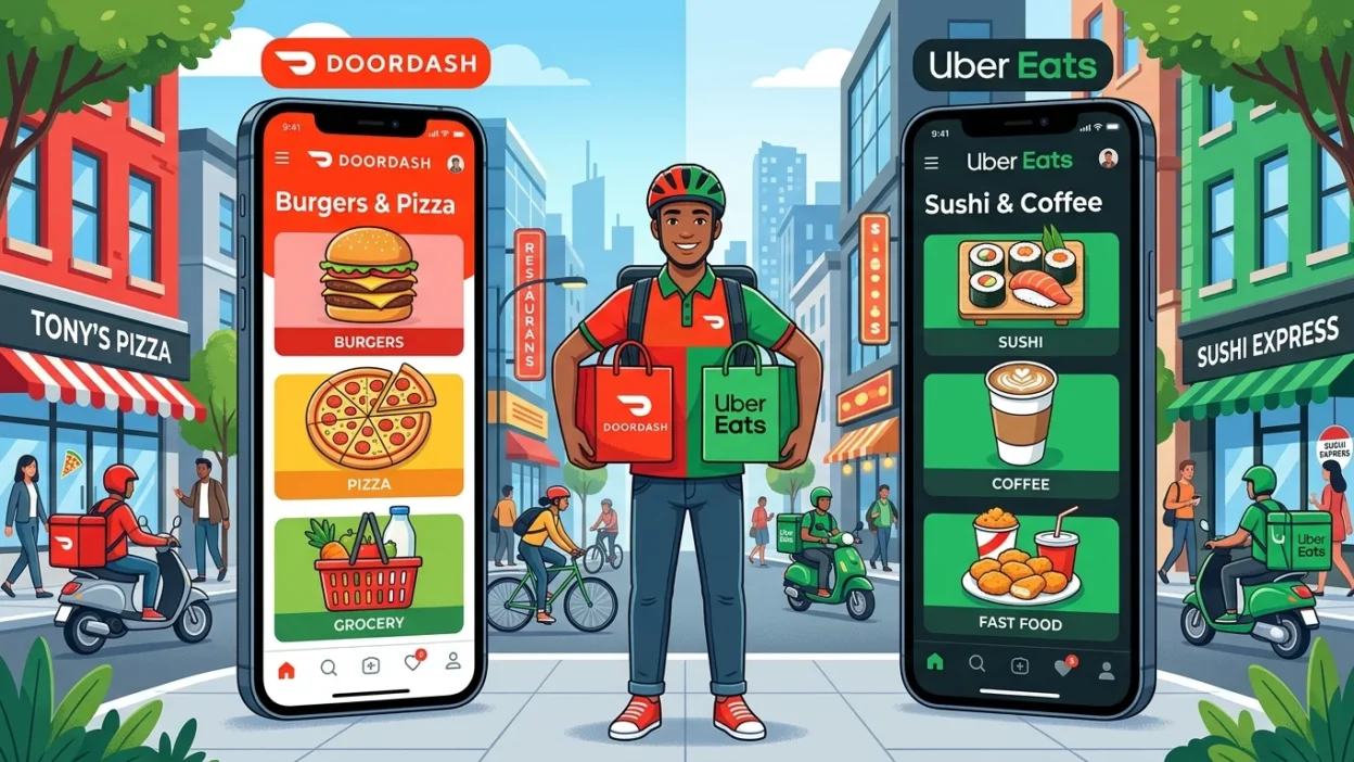 DoorDash or Uber Eats
