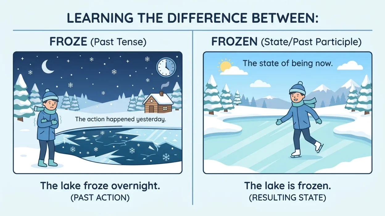 Froze or Frozen