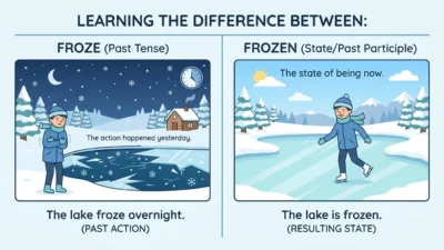 Froze or Frozen
