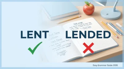 Lent or Lended