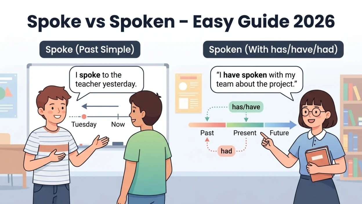 Spoke or Spoken