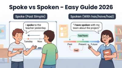 Spoke or Spoken