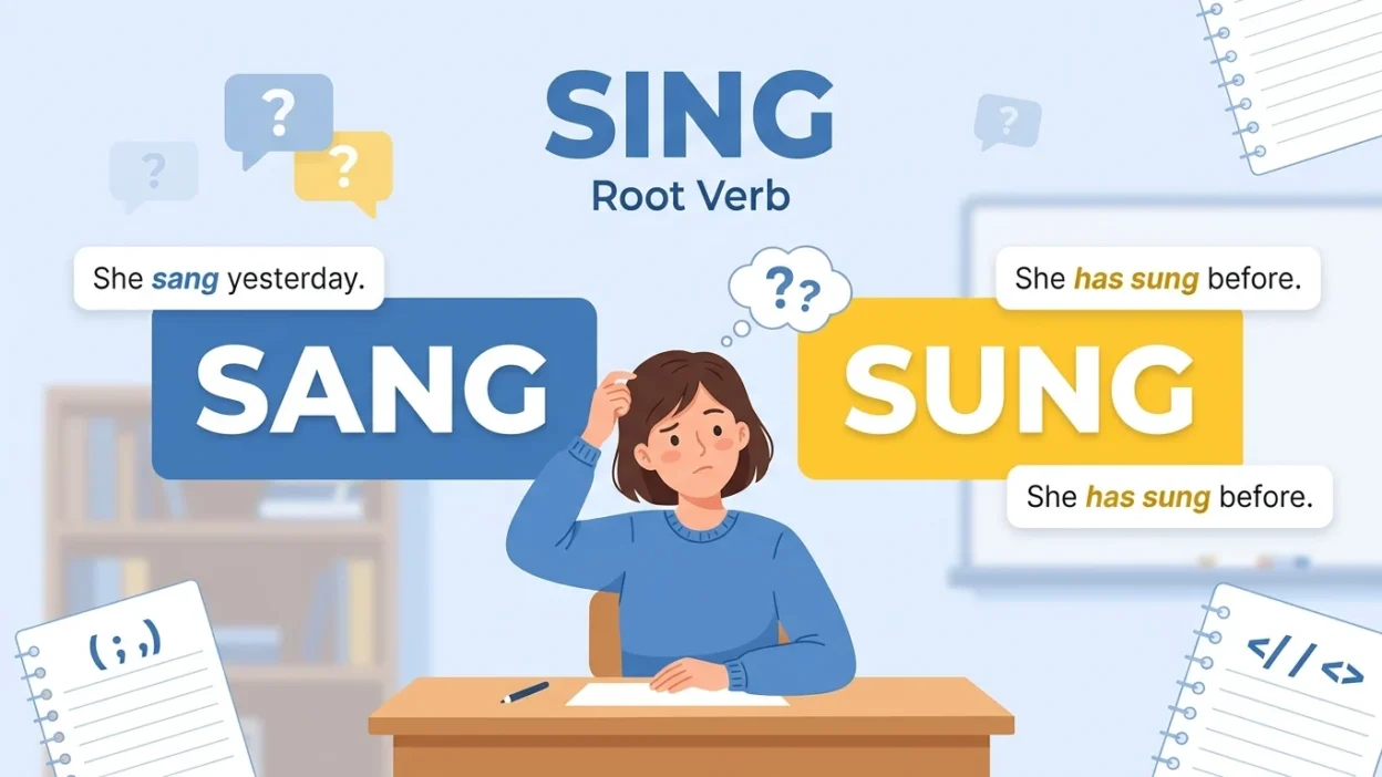 Sung or Sang