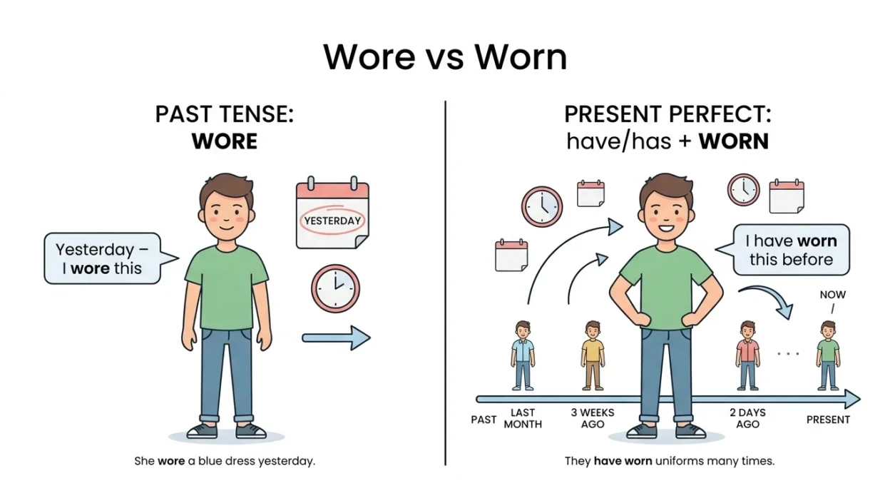 Wore or Worn