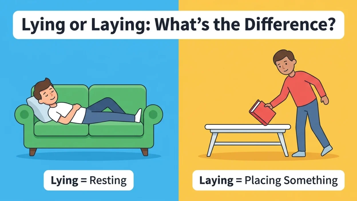 Lying or Laying