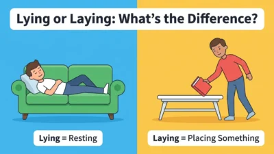 Lying or Laying