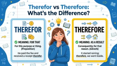 Therefor or Therefore