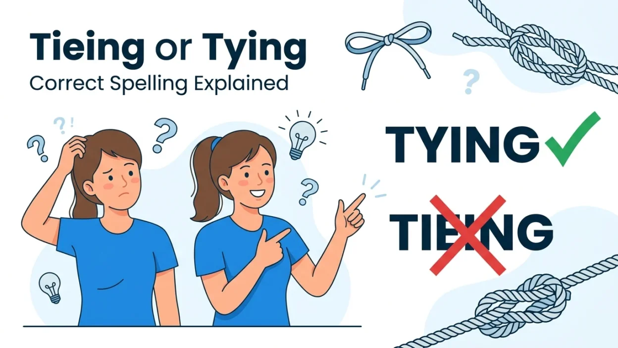 Tieing or Tying