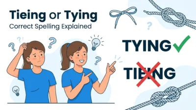 Tieing or Tying